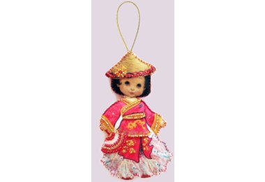  F060 Кукла. Китай. Набор из фетра Butterfly