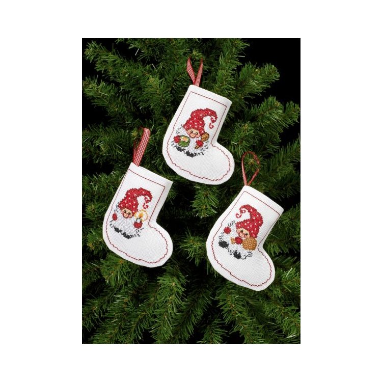 21-7240 Три ельфи. Набір для вишивання хрестом PERMIN - 1