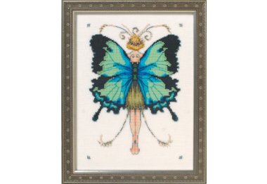  NC241 Miss Goss Swallowtail // Махаон. Схема для вишивки хрестиком на папері Nora Corbett