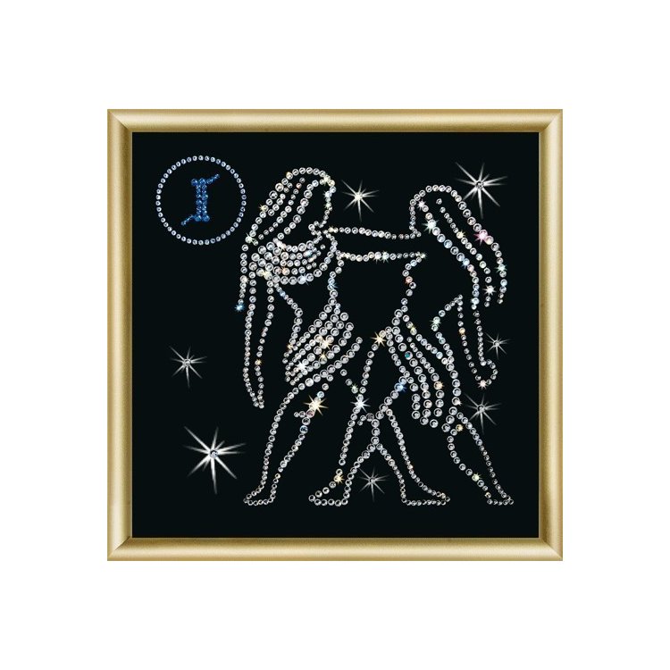 КС-012 Знак зодиака Близнецы Набор картина стразами - 1