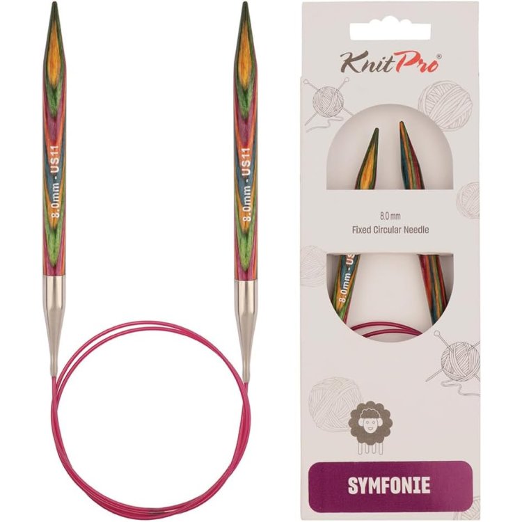 21389 Спицы круговые Symfonie Wood KnitPro, 150 см, 8.00 мм - 1 21389 Спицы круговые Symfonie Wood KnitPro, 150 см, 8.00 мм - 1