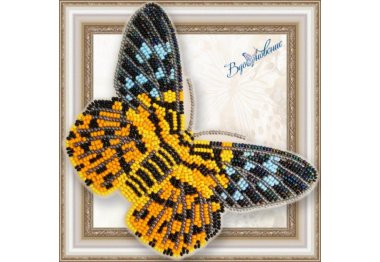  BGP-066 3D Метелик Dysphania militaris. Набір для вишивки бісером ТМ Вдохновение