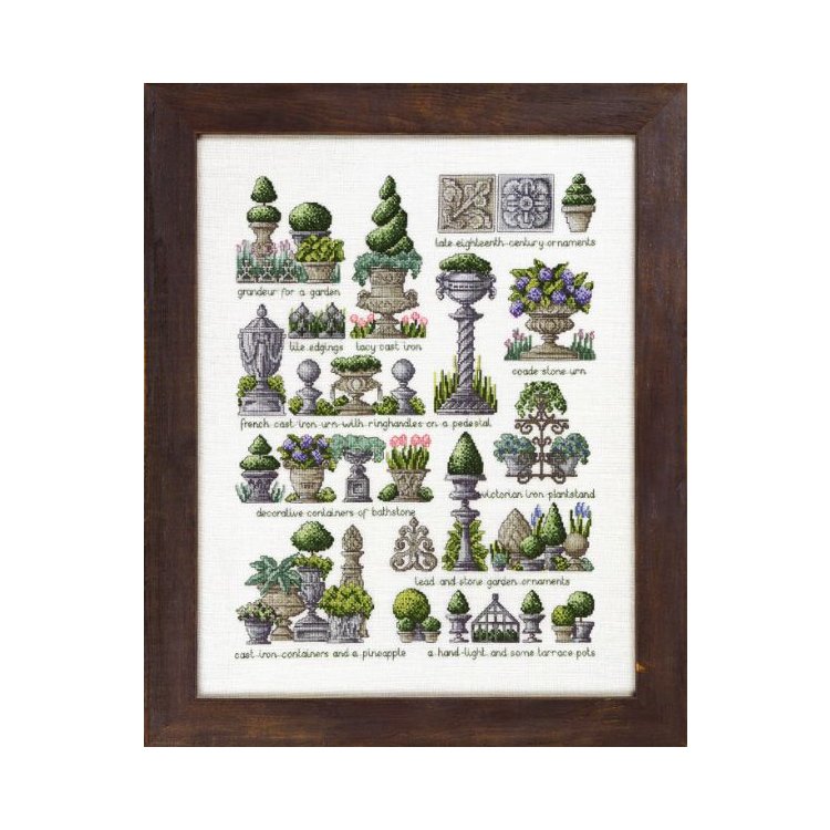 70-3435 Садові орнаменти. Набір для вишивання хрестом PERMIN - 1