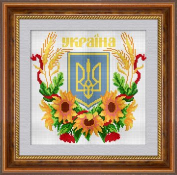 30085 Герб України 2. Набір для малювання камінням - 1