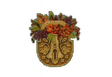 вишивка гладдю MH192212 Осінній замок. Набір для вишивки в змішаній техниці Mill Hill