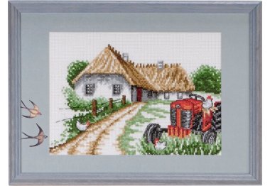  92-7137 Красный трактор (Red Ferguson. Набор для вышивания крестом PERMIN