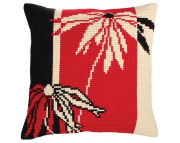 5228 Red and Black. Набір для вишивки хрестиком Collection D'Art - 1