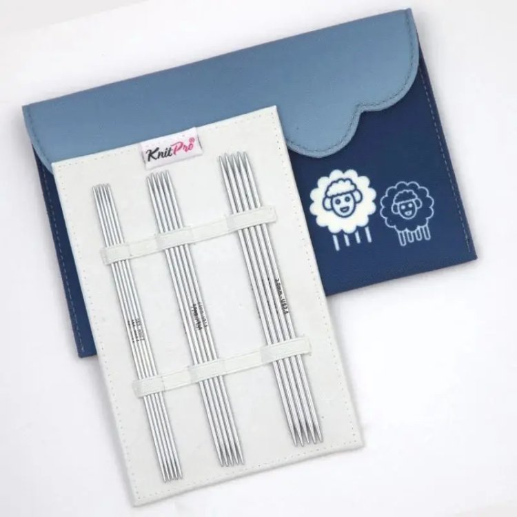 10627 Набір шкарпеткових спиць для починаючих Starter Nova Metal KnitPro 15 см - 1