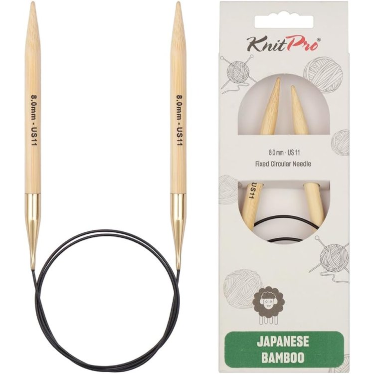 22254 Спиці кругові Bamboo KnitPro, 80 см, 8.00 мм - 1