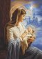 G617 Діва Марія з Немовлям. Набір для вишивання гобеленовим стібком - 1
