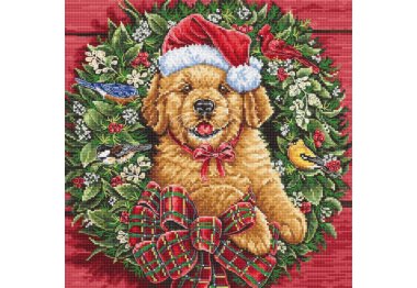  Набор для вышивки крестом L8053 Christmas Puppy. Letistitch