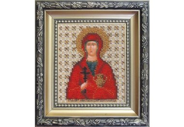  Б-1069 ікона Свята мучениця узорішительниця Анастасія Набір для вишивки бісером