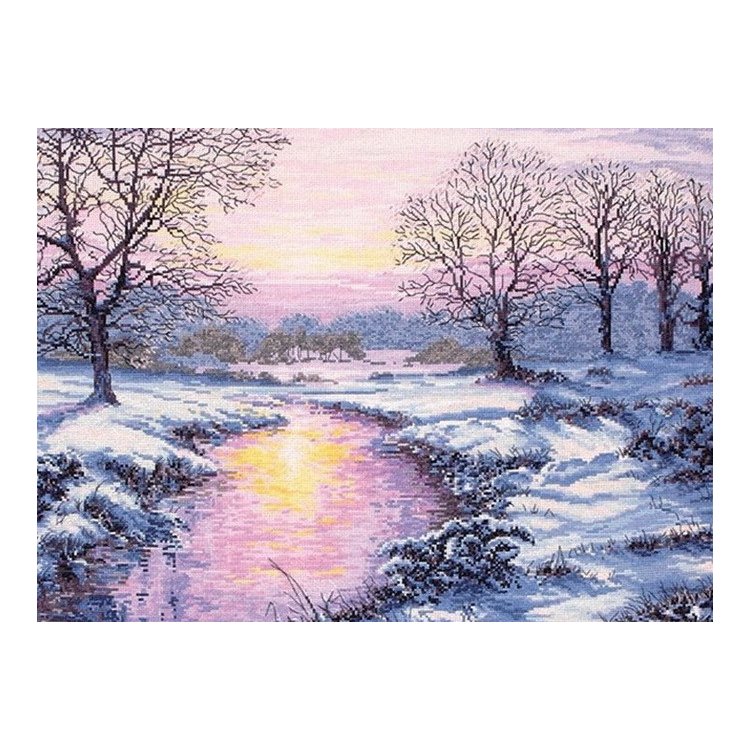 4601 Хрустальная зима. Набор для вышивки крестом Classic Design - 1