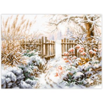 350-742 Зимний двор. Набор для вышивки крестом Magic Needle - 1