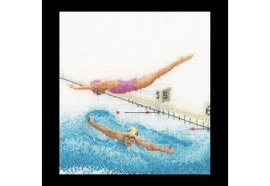  3036 Swimming Linen. Набор для вышивки крестом Thea Gouverneur