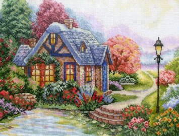 8371 Затишний будиночок. Набір для вишивки хрестиком Classic Design - 1