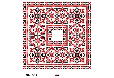 схеми вишивки хрестиком П4-16-012 Канва з малюнком під вишивку нитками