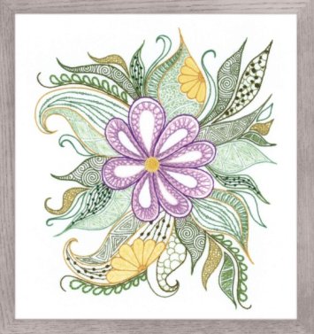 1588 Прекрасный цветок. Набор для вышивки крестом Риолис - 1