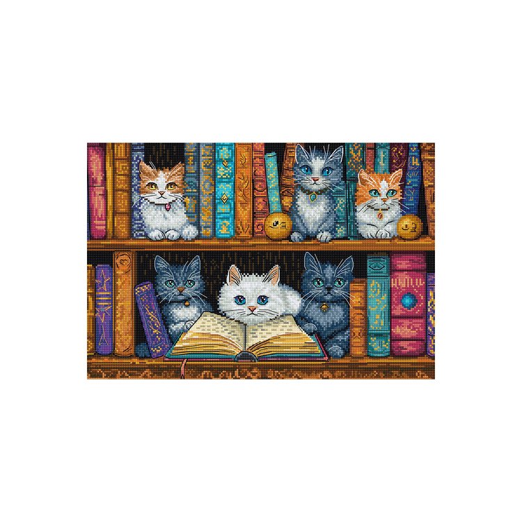 Набір для вишивки хрестиком L9917 Bookshelf. Letistitch - 1