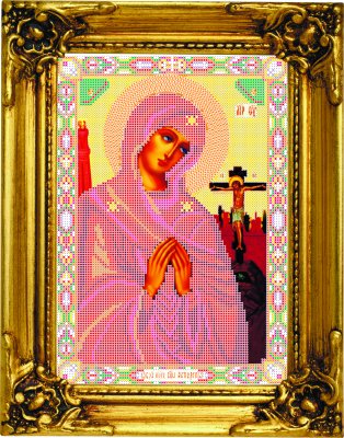 НВ-352/4 Охтирська ікона Божої Матері. Схема для вишивки бісером - 1