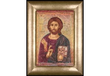  476A Icon Christ Pantokrator Aida. Набор для вышивки крестом Thea Gouverneur