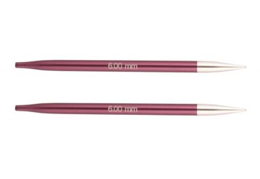 спицы для вязания 47527 Спицы съемные короткие (10 см) Zing KnitPro, 6.00 мм