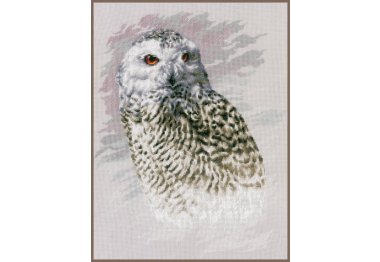  PN-0183826 Snowy Owl. Набір для вишивки хрестиком Lanarte