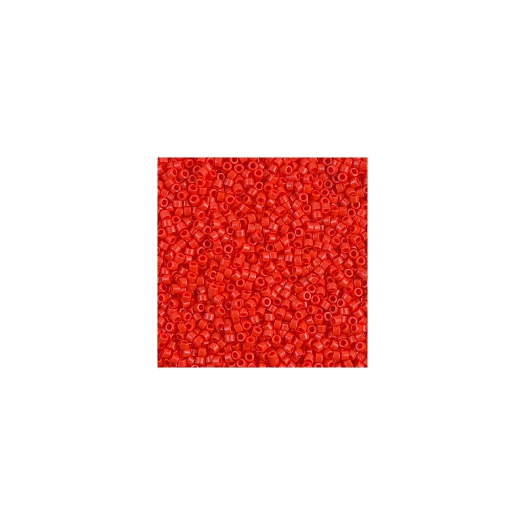 DB-727 Бісер Miyuki Delica Beads 11/0 (натуральний, червоний яскравий) - 1