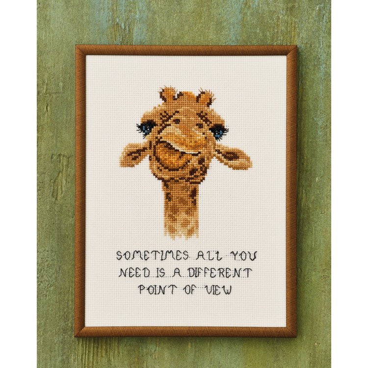 92-2199 Жирафа (Giraffe. Набір для вишивання хрестом PERMIN - 1