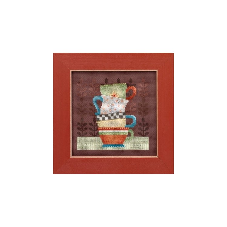 DM301615 Кавові чашки. Набір для вишивки в змішаній техніці Mill Hill - 1