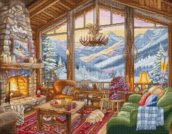 Набор для вышивки крестом L9922 Winter Lodge. Letistitch - 1