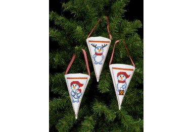  21-7245 Сніговик. Набір для вишивання хрестом PERMIN