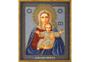  В-156 Богородица Леушинская. Набор для вышивания бисером Кроше
