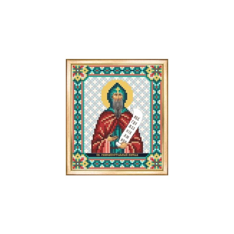 СБІ-070 Іменна ікона святий рівноапостольний Кирило. Схема для вишивки бісером - 1
