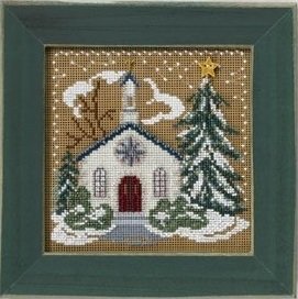 MH146302 Церква в селі. Набір для вишивки в змішаній техніці Mill Hill - 1