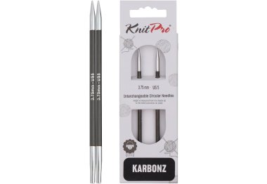 спицы для вязания 41304 Спицы съемные Karbonz KnitPro 3.75 мм
