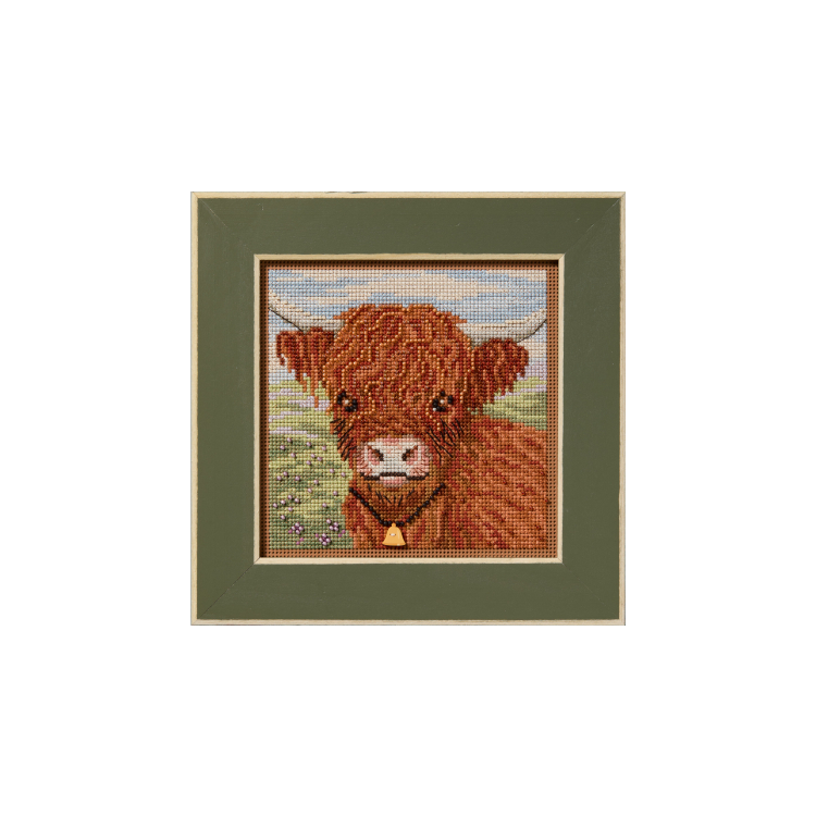 MH142512 Высокогорная корова. Набор для вышивки в смешанной технике Mill Hill - 1