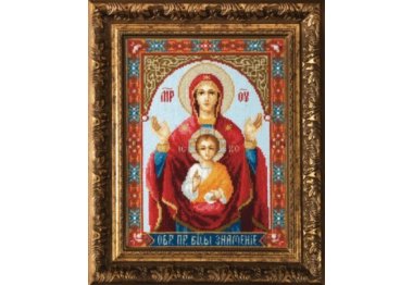  М-183  Икона Божьей Матери Знамение Набор для вышивания крестом
