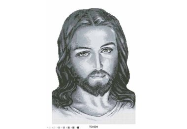  ТО-004 Иисус серый. Схема для вышивки бисером (атлас) ТМ Барвиста Вишиванка