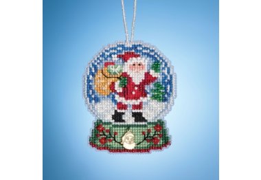 вишивка гладдю MH161931 Куля Санта. Набір для вишивки в змішаній техніці Mill Hill