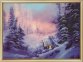 КС-090 Домик в зимнем лесу Набор картина стразами - 1