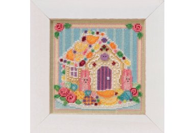 вишивка гладдю MH141914 Цукровий будиночок. Набір для вишивки в змішаній техніці Mill Hill