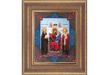  Б-1097 ікона Божої Матері Економіса Набір для вишивки бісером