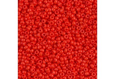  RR-407 Бісер Miyuki Round Rocailles 11/0 (натуральний, червоний яскравий)