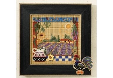 вышивка гладью MH147203 Лавандовые поля. Набор для вышивки в смешанной технике Mill Hill