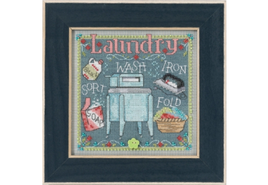 вишивка гладдю MH141716 Пральня. Набір для вишивки в змішаній техниці Mill Hill