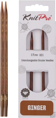 31224 Спицы съемные короткие Ginger KnitPro, 3.75 мм - 1