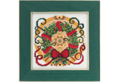 вишивка гладдю MH172114 Зимова мандала. Набір для вишивки в змішаній техниці Mill Hill