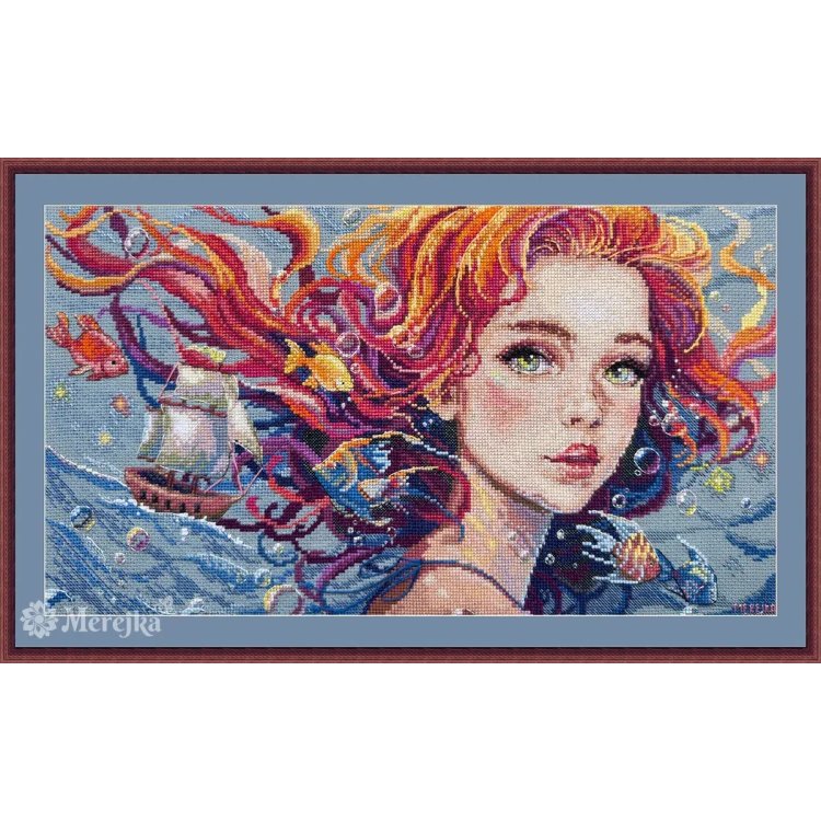 K-275 Вода. Набор для вышивки крестом Мережка - 1 K-275 Вода. Набор для вышивки крестом Мережка - 1