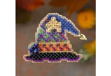 вишивка гладдю MH186201 Капелюх Ванди. Набір для вишивки в змішаній техніці Mill Hill